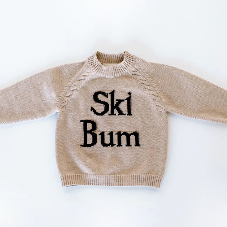 Oatmeal Ski Bum Kids Sweater