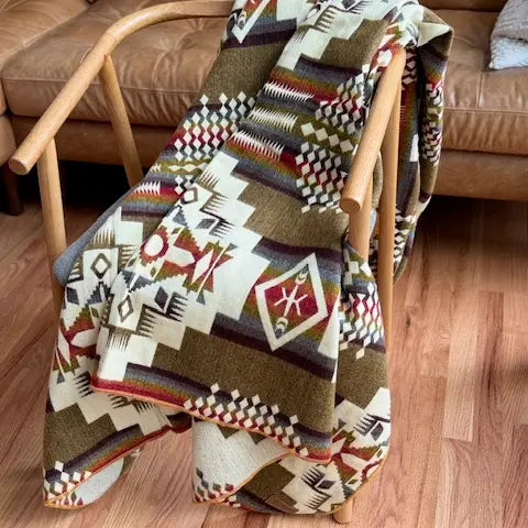 Andean Alpaca Blanket-Sandstone