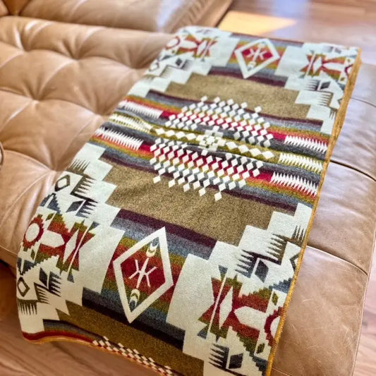 Andean Alpaca Blanket-Sandstone
