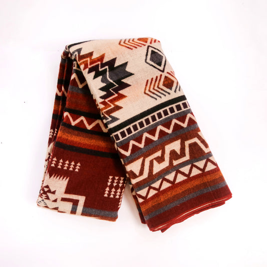 Alpaca Wool Blanket - Wildfire - Queen Sized
