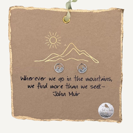 Mountain Circle Earrings