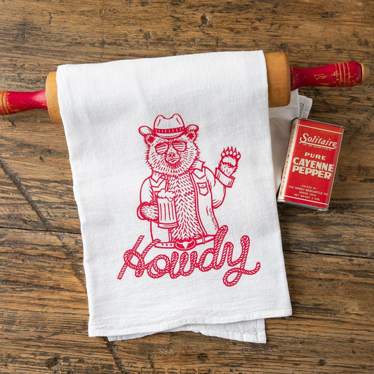 Howdy Tea Towel