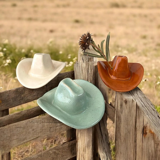 Ceramic Cowboy Hat