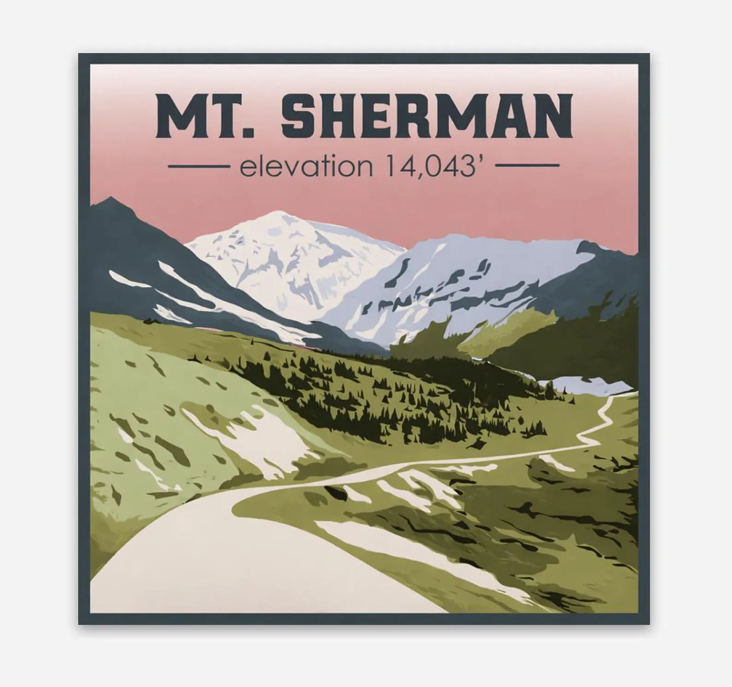 Mt. Sherman Sticker