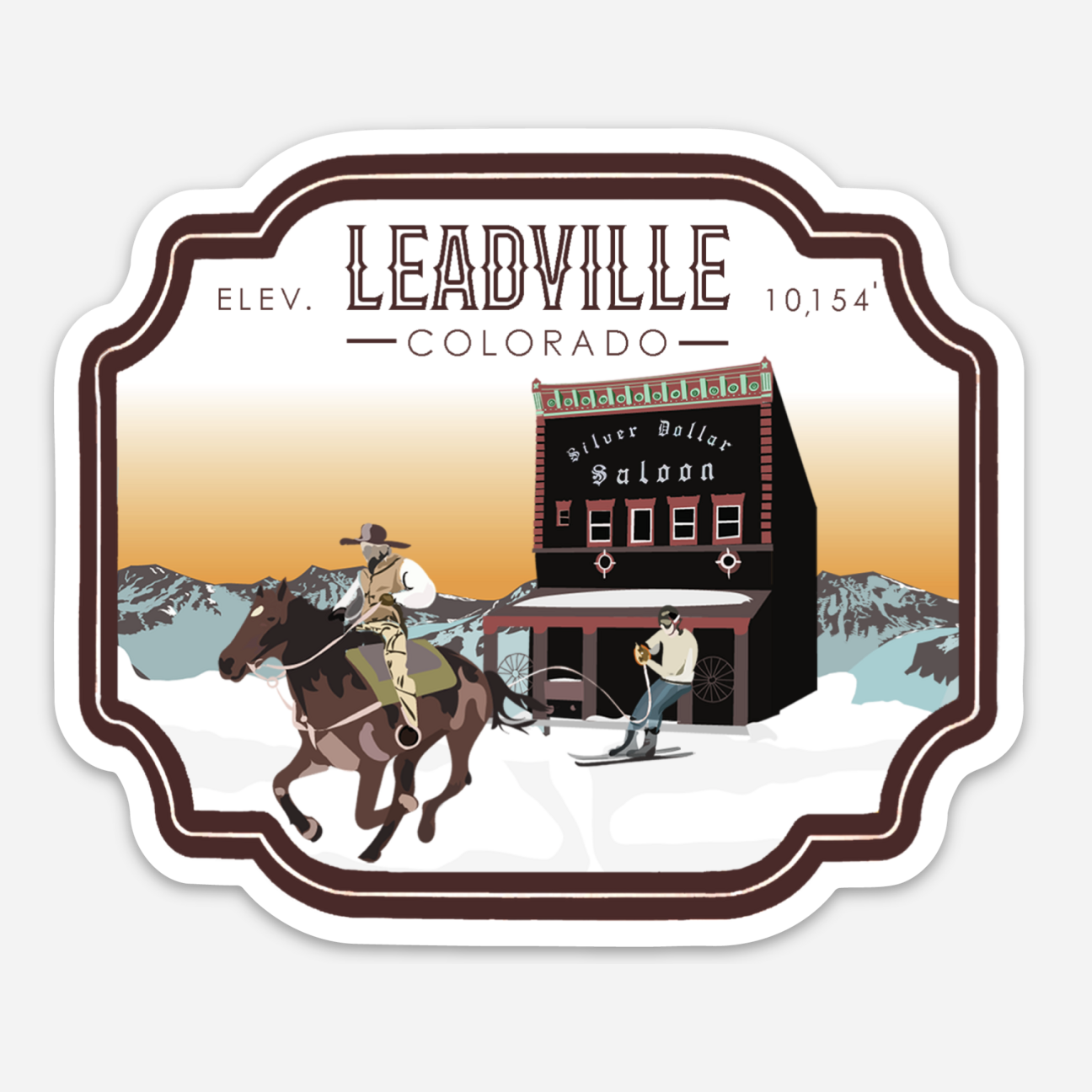 Ski Joring Leadville Sticker