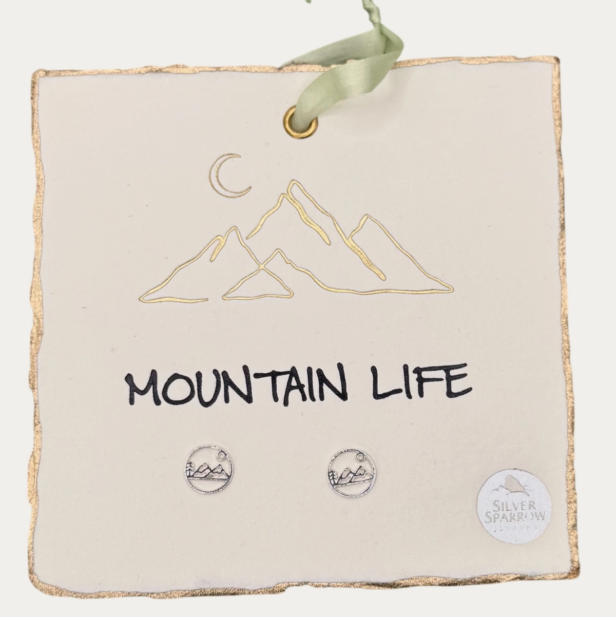 Mountain Life Sterling Stud Earrings
