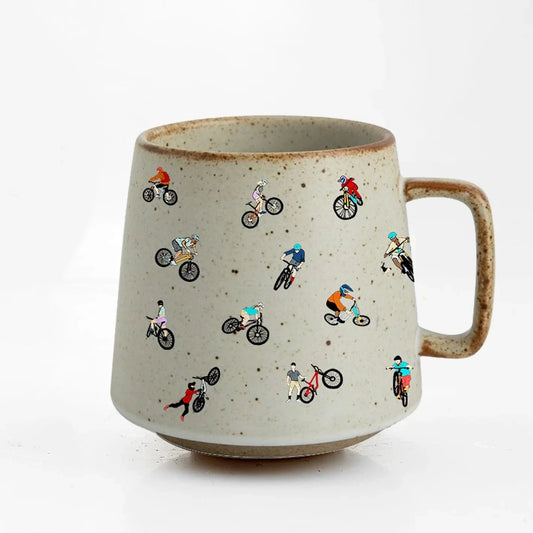 Mountain Biker Stoneware Mug