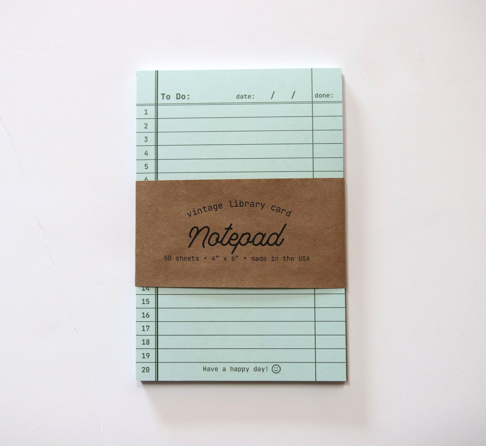 Library Card Notepads – Elevation Goods