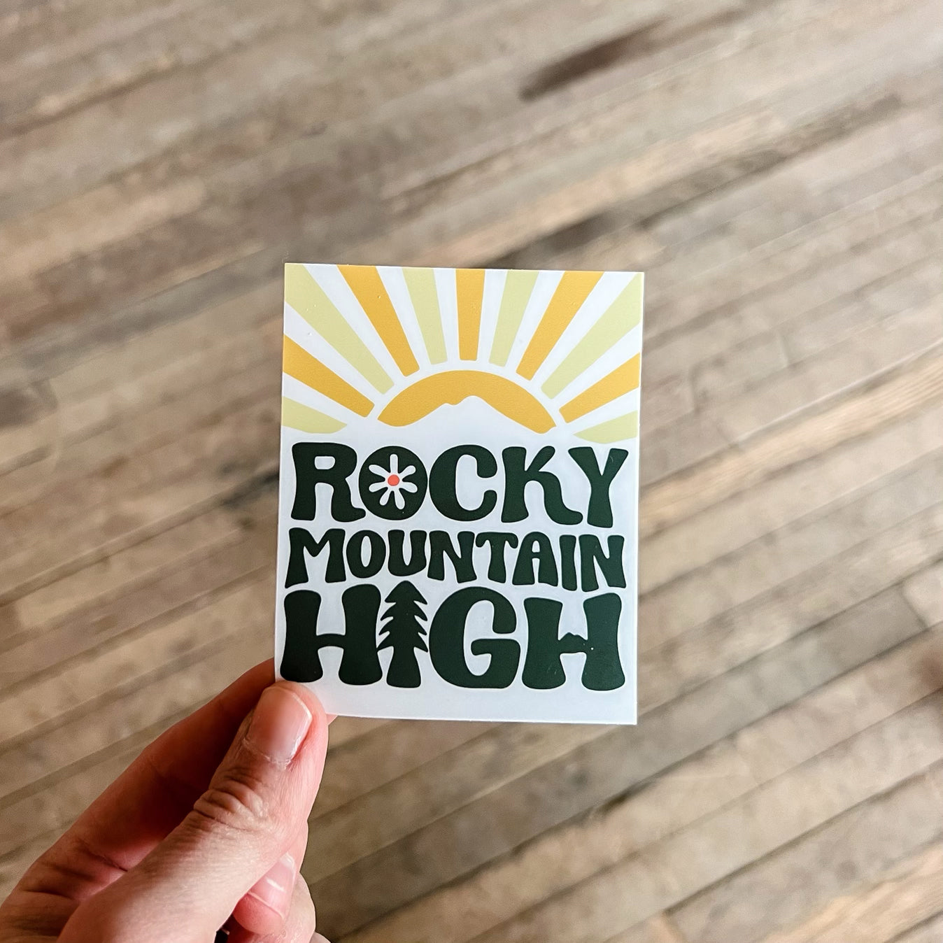 Rocky Mountain High Colorful Sticker