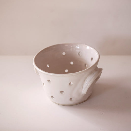 White Ceramic Colander