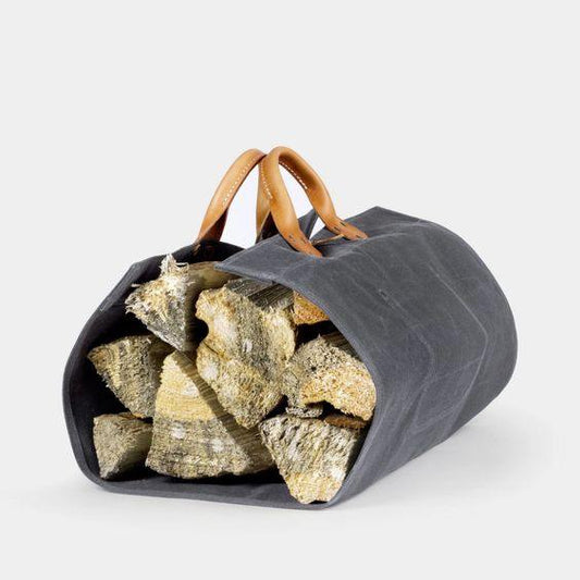 Waxed Canvas Firewood Carrier