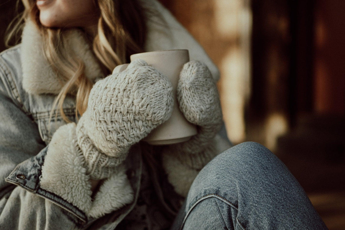 Cloth Mittens Knit Mittens Fleece Lined – Elevation Goods