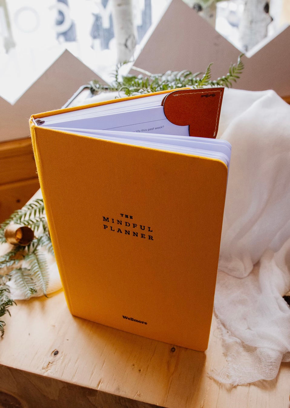 The Mindful Planner and Leather Bookmark Gift Bundle