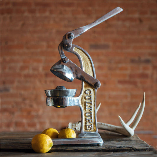 Mexican citrus juicer. Cast from aluminum in Mexico. 