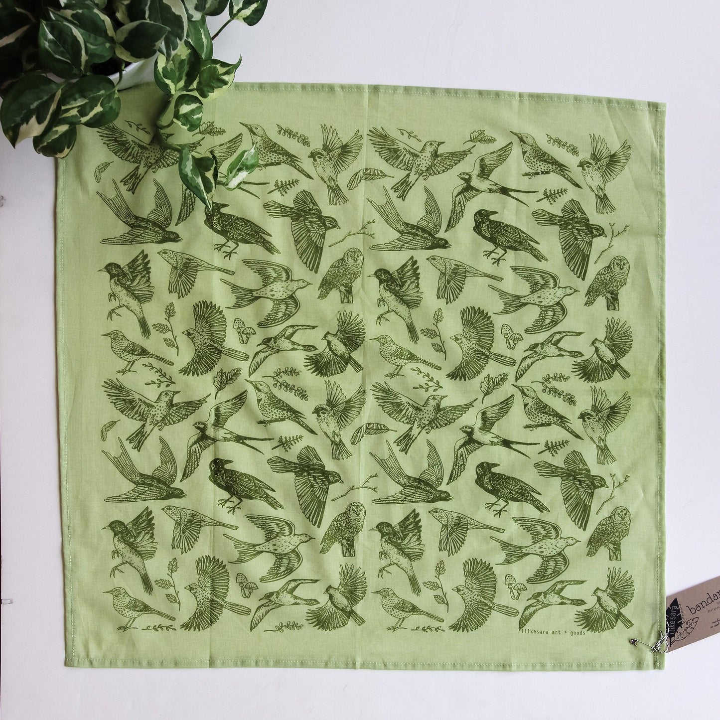 bird bandana scarf