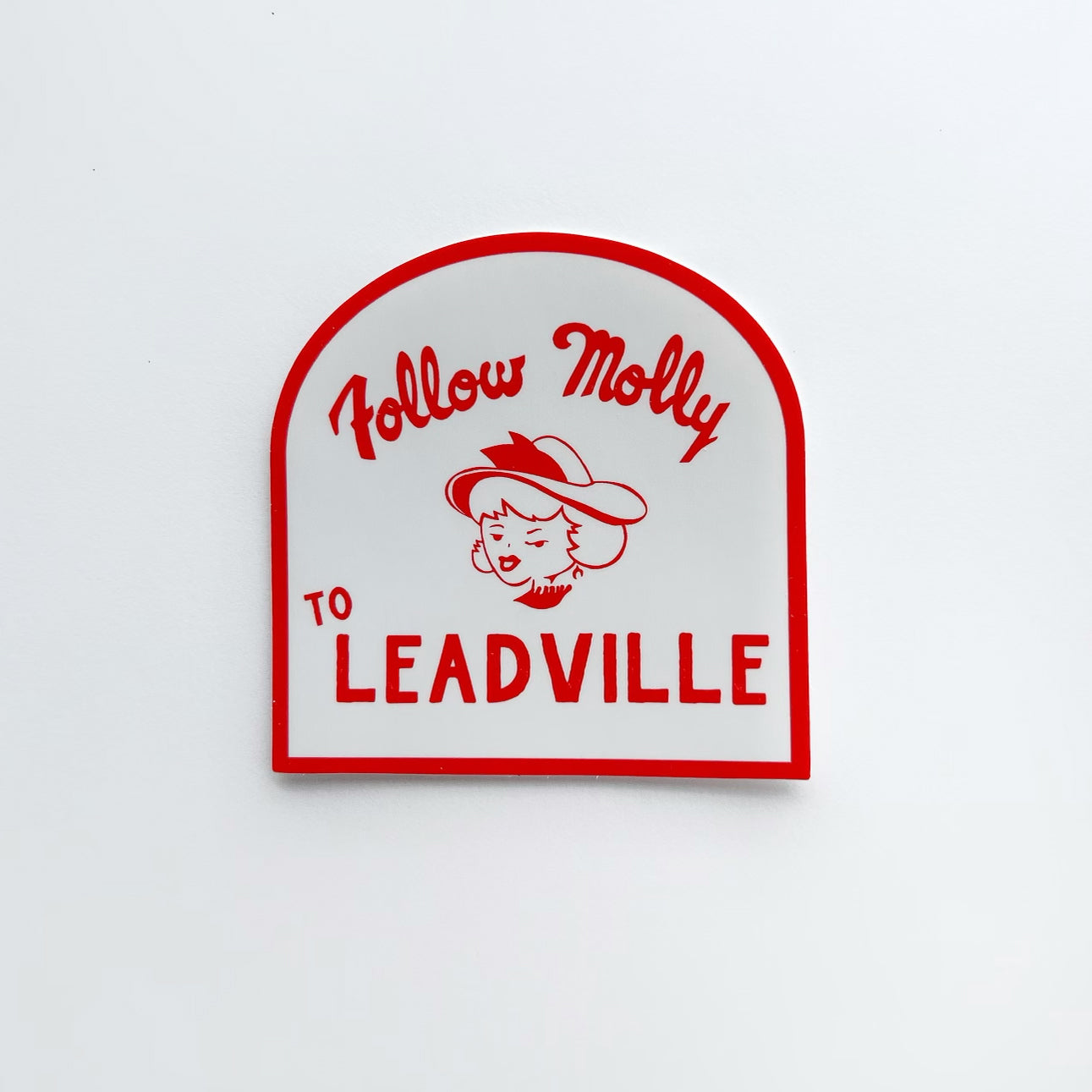 molly leadville retro sticker