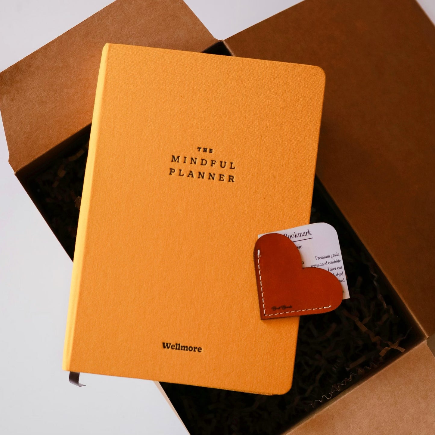 The Mindful Planner and Leather Bookmark Gift Bundle