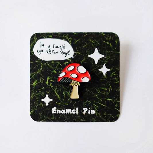 Mushroom Pins - Enamel
