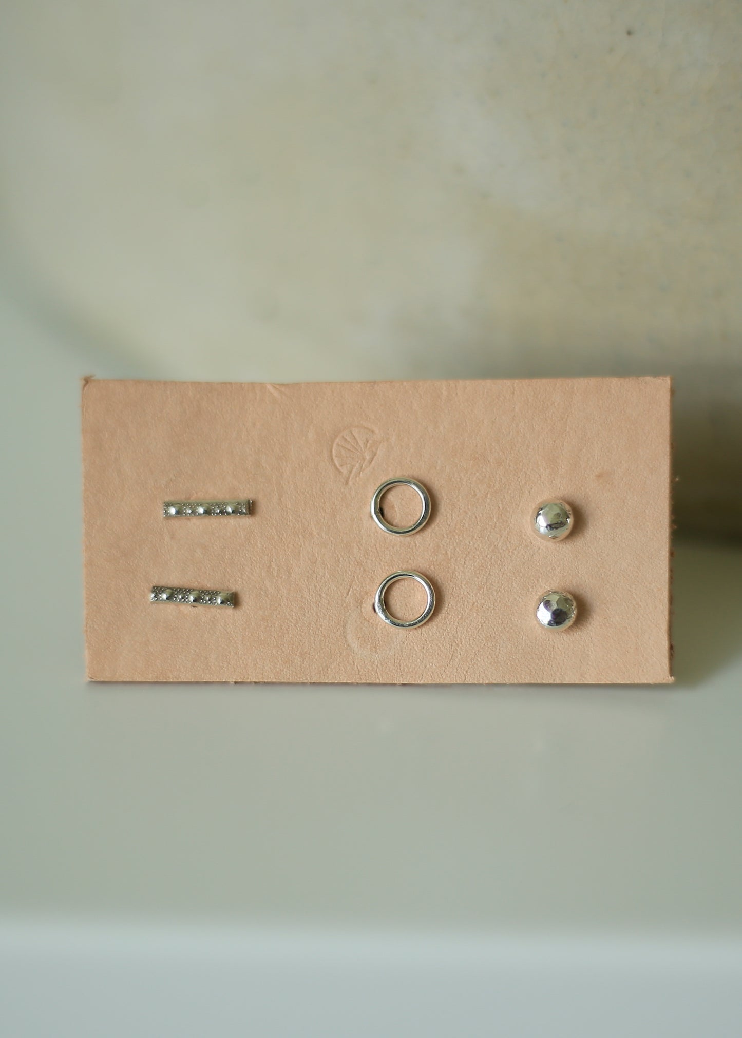Sterling Silver Studs Set of Three