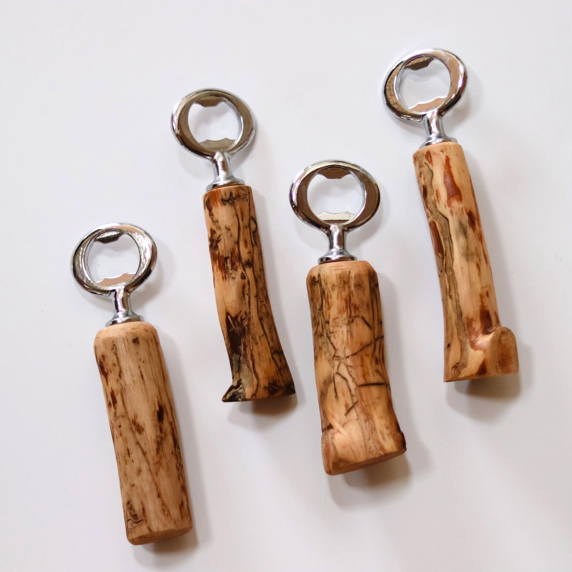 wood bottle opener